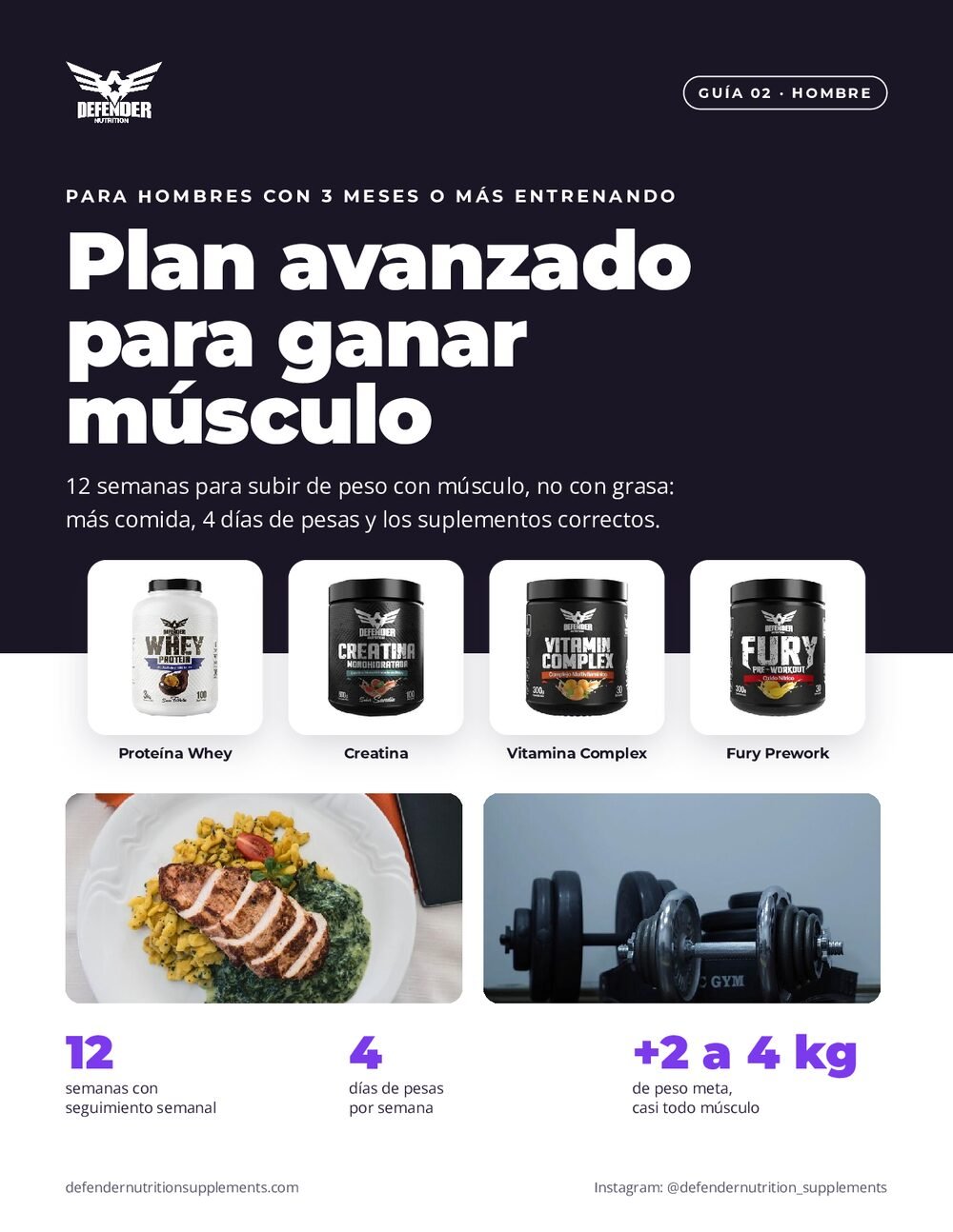 Guía Plan avanzado para ganar músculo para hombre, página 1