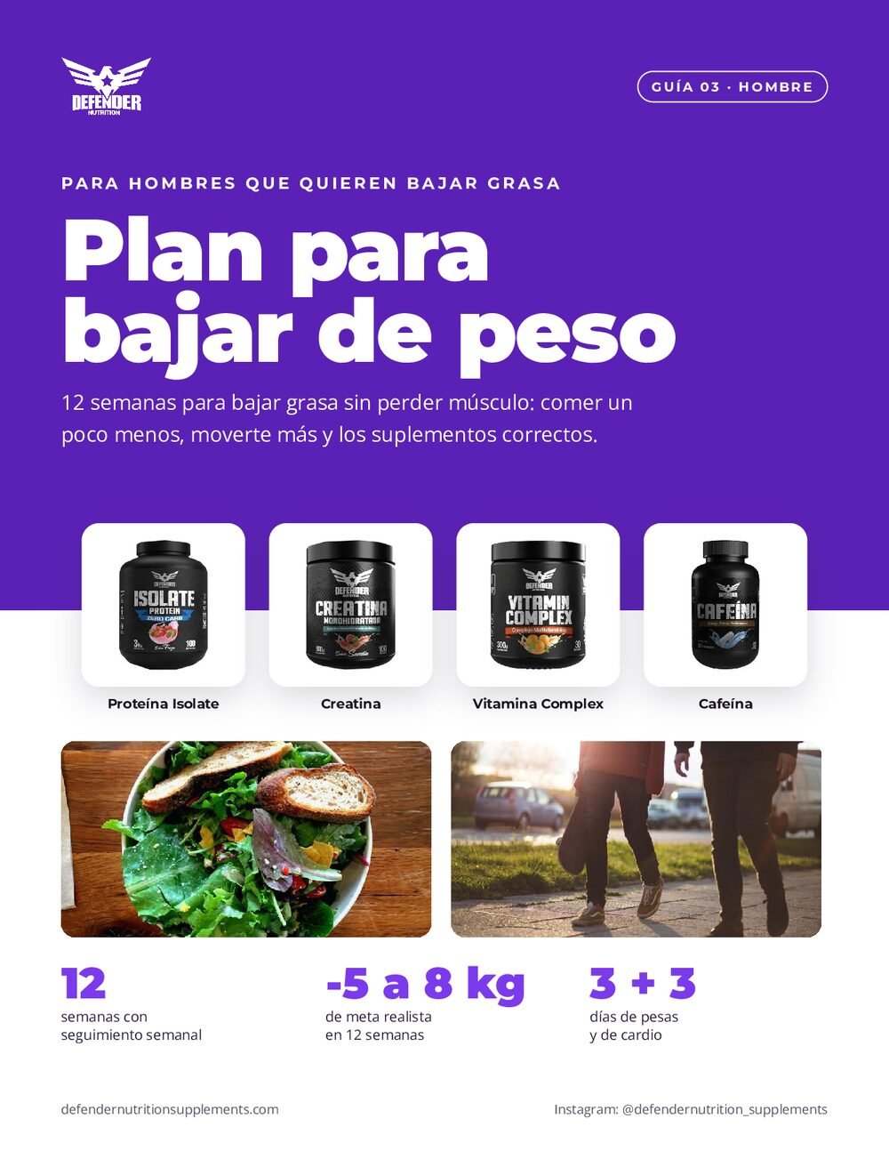 Guía Plan para bajar de peso para hombre, página 1
